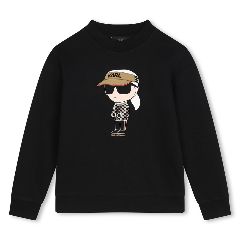 Fleece sweater KARL LAGERFELD KIDS 
                        BOY