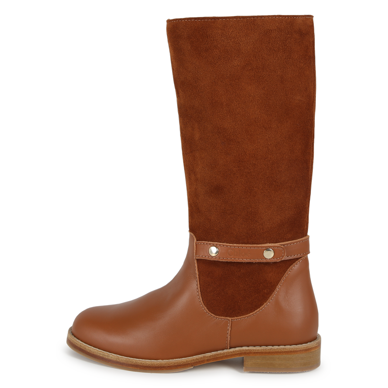 Lederen laarzen CHLOE 
                        GIRL