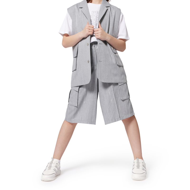 Mouwloos vest met streepjes DKNY 
                        GIRL
