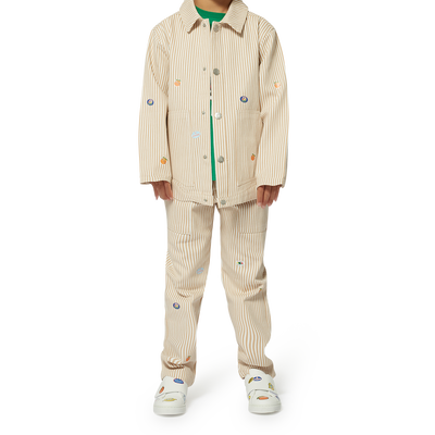Gestreept jasje van katoen KENZO KIDS UNISEX