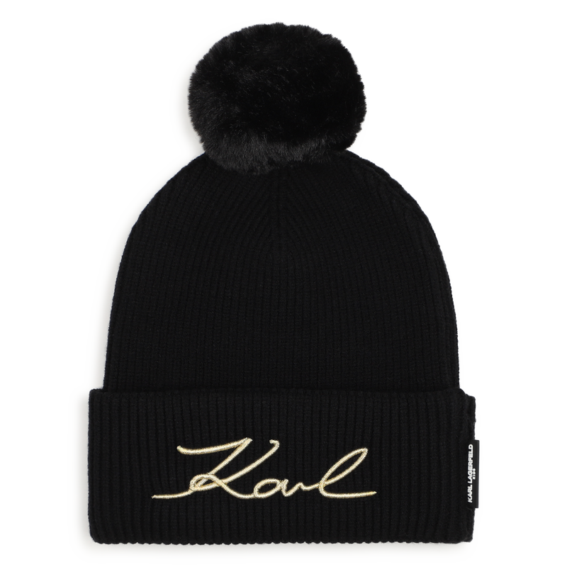 Muts en sjaal set KARL LAGERFELD KIDS 
                        MEISJE