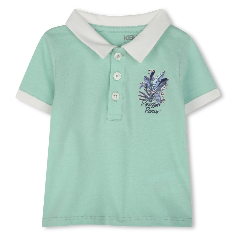 Katoenen polo en short KENZO KIDS 
                        BOY