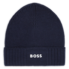 Gebreide muts met logo BOSS 
                    BOY