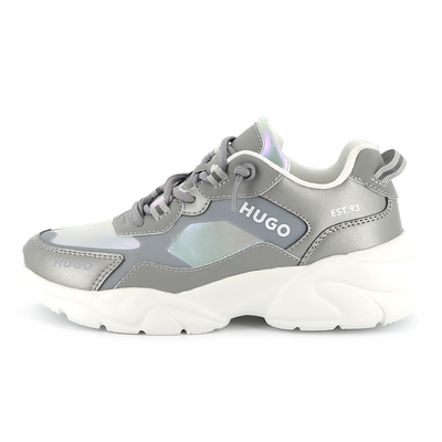 Sneakers, veters, 2 materialen HUGO GIRL