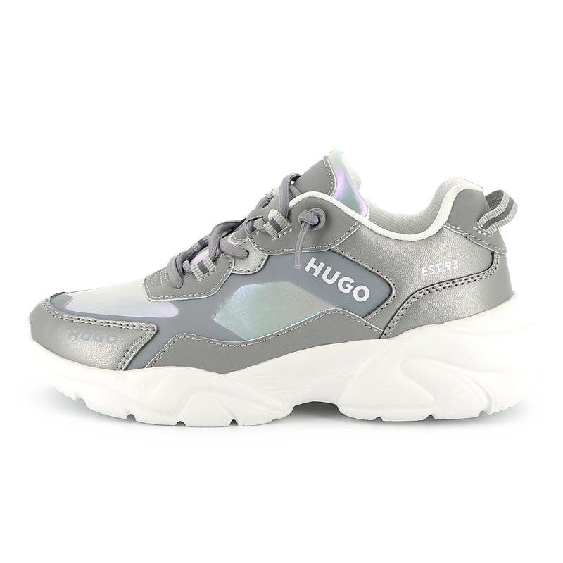 Sneakers, veters, 2 materialen HUGO 
                        GIRL
