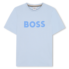 Katoenen T-shirt korte mouwen, PERZISCH BLAUW, hi-res