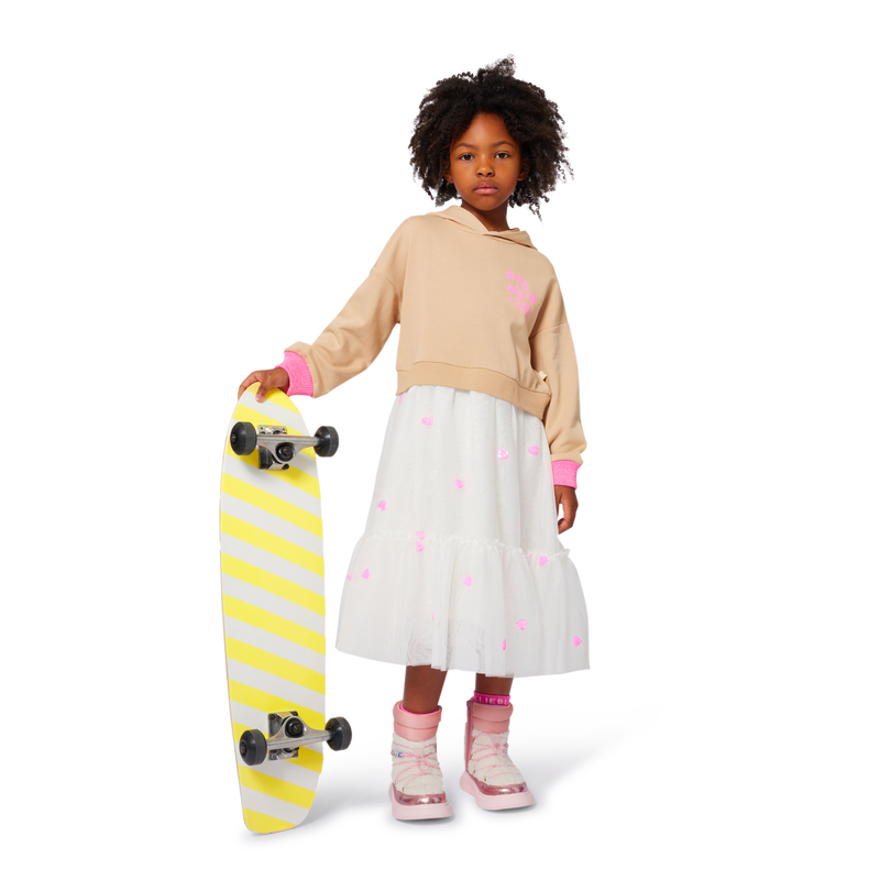 Bi-materiaal jurk BILLIEBLUSH 
                        GIRL