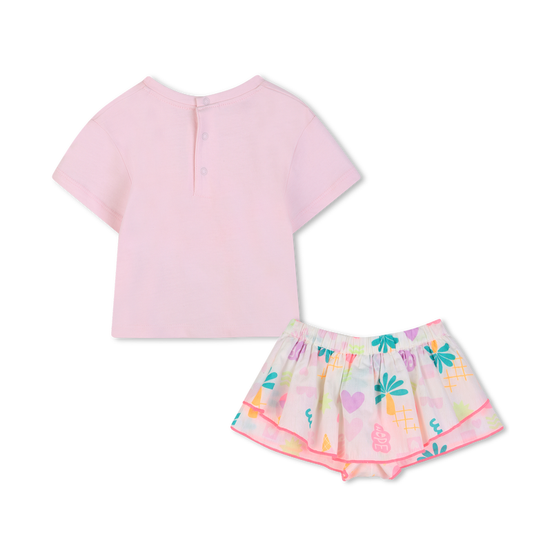 T-SHIRT + KORTE BROEK SET BILLIEBLUSH 
                        GIRL