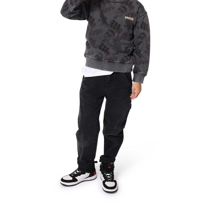 Effen wijde jeans HUGO 
                        BOY