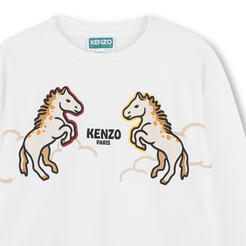 T-SHIRT MET LANGE MOUWEN KENZO KIDS 
                        UNISEX