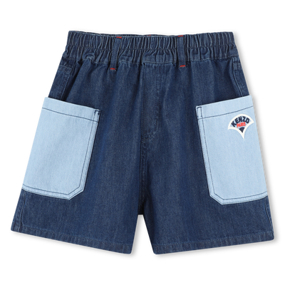 Jeansshort met zakken KENZO KIDS GIRL
