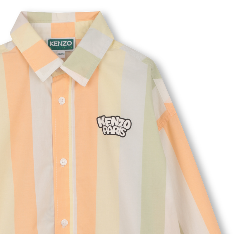 Gestreept overhemd met lange mouwen KENZO KIDS 
                        BOY