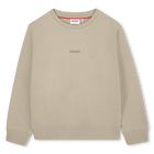 Sweatshirt met ronde hals, BEIGE, hi-res