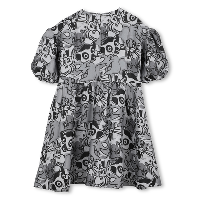 Jurk met ballonmouwen KENZO KIDS GIRL