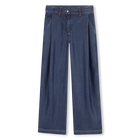 Soepele broek met wijde pijpen DKNY 
                    GIRL