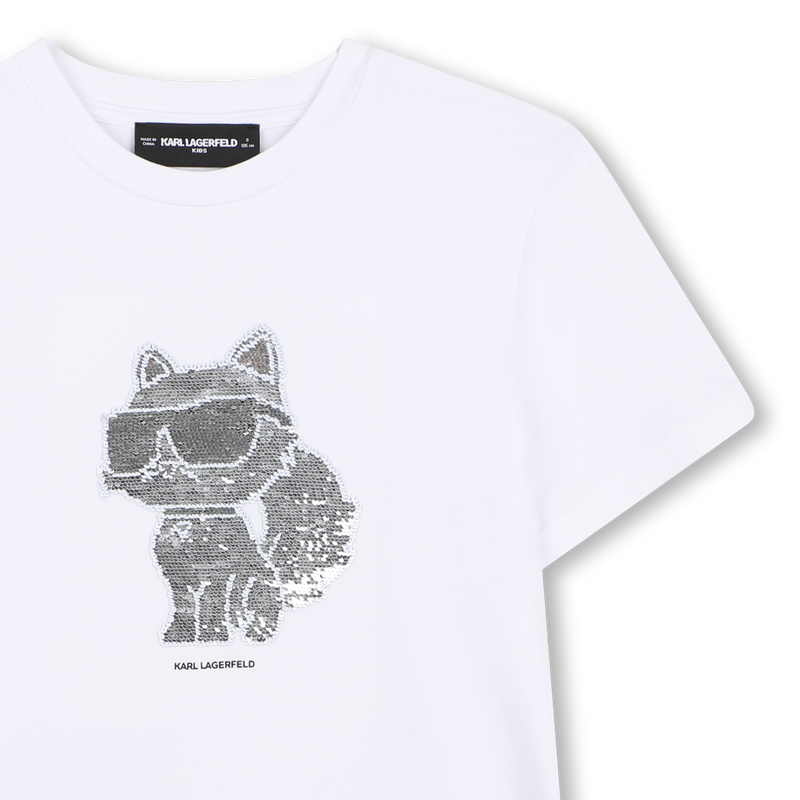 T-SHIRT MET KORTE MOUWEN KARL LAGERFELD KIDS 
                        GIRL