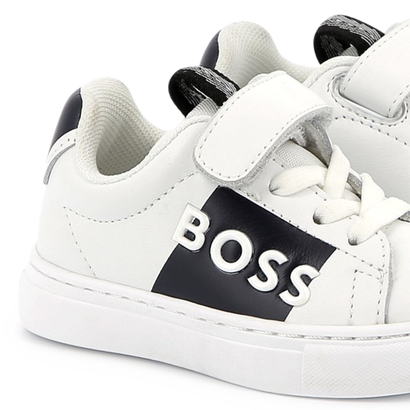 Leren sneakers in twee kleuren BOSS 
                        BOY