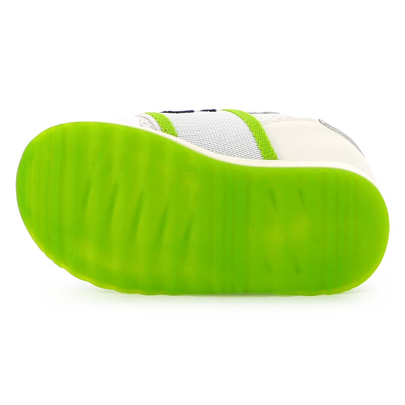 Sneakers met leer en visnet BOSS 
                        BOY