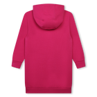 Fleece jurk met kangoeroezak HUGO 
                    GIRL