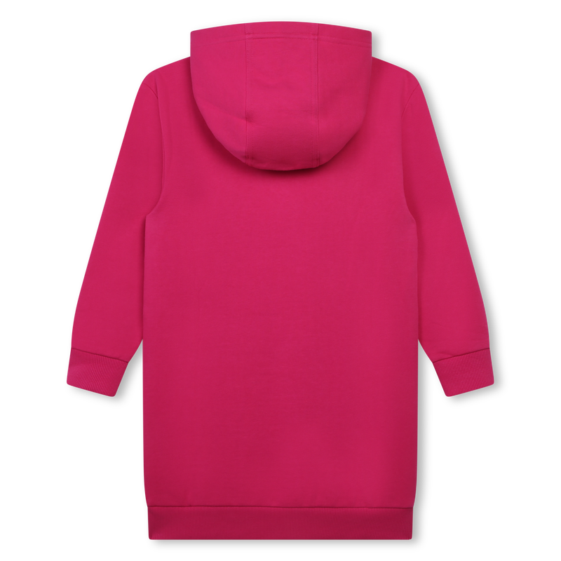 Fleece jurk met kangoeroezak HUGO 
                        GIRL