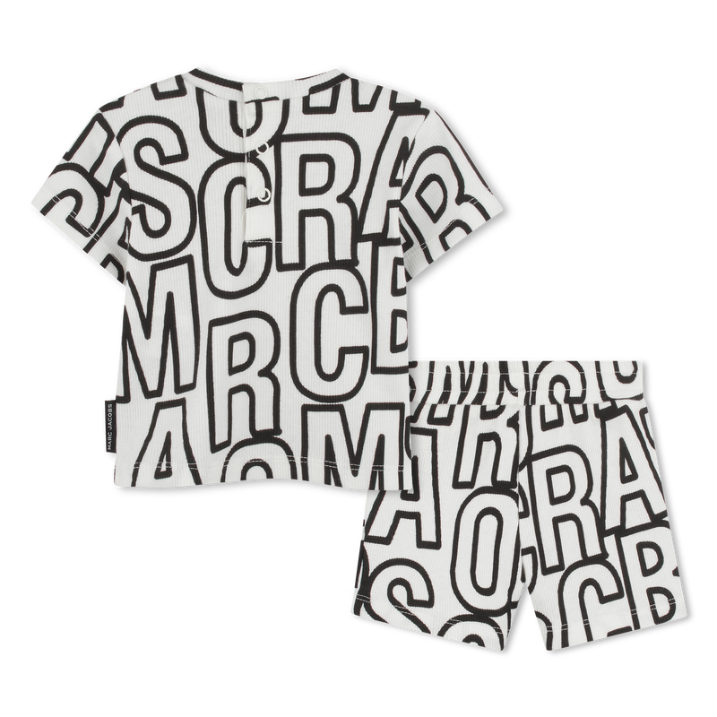 T-shirt en short van ribstof MARC JACOBS 
                        UNISEX