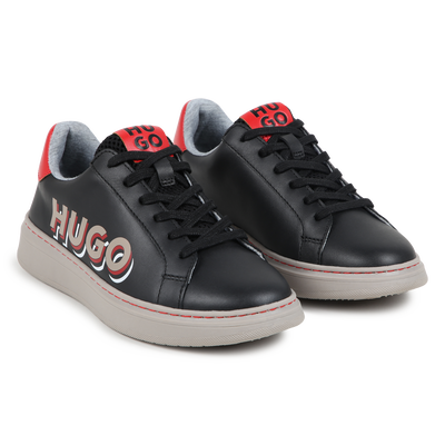 Leren sneakers met veters HUGO BOY