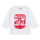 Katoenen T-shirt met print BOSS 
                    BOY