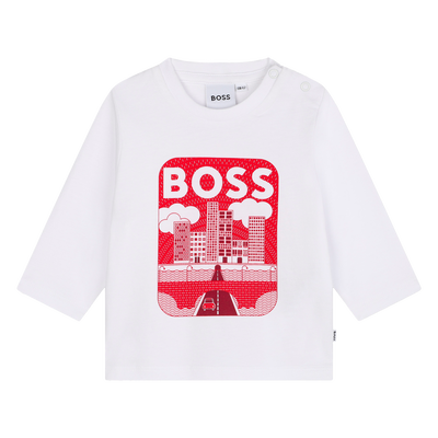 Katoenen T-shirt met print BOSS BOY