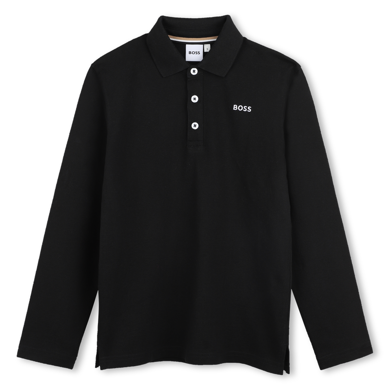 Polo met lange mouwen BOSS 
                        JONGEN