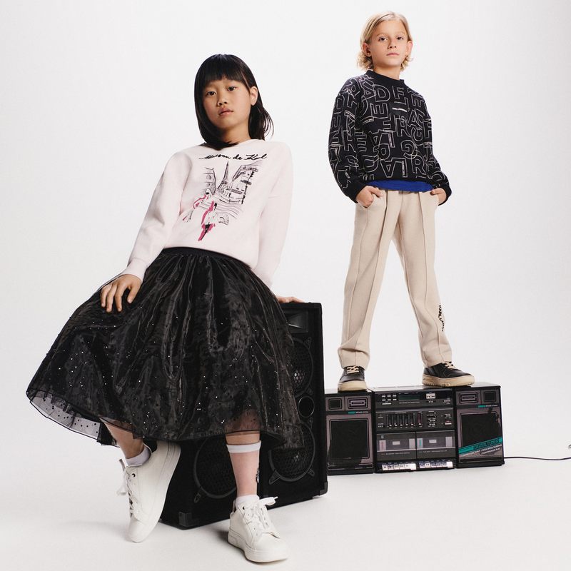 Lage sneakers met veters KARL LAGERFELD KIDS 
                    GIRL