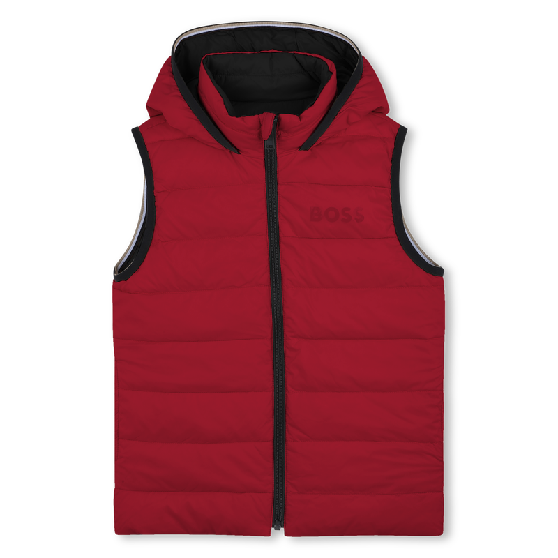 Gewatteerd jack met capuchon in flanne-effect BOSS 
                        BOY