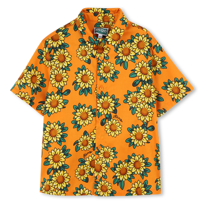 Overhemd van katoensatijn KENZO KIDS BOY
