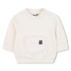 Bedrukt sweatshirt van geborstelde fleece TIMBERLAND 
                    BOY
