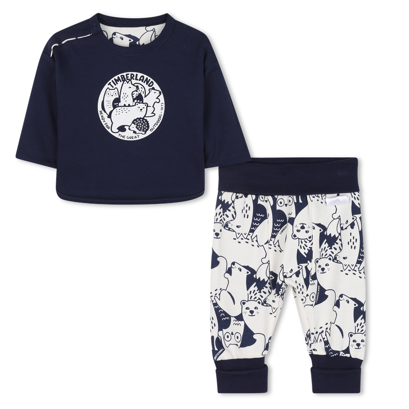 Snap T-shirt en broek TIMBERLAND 
                    BOY