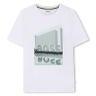 T-shirt met korte mouwen, WIT, hi-res