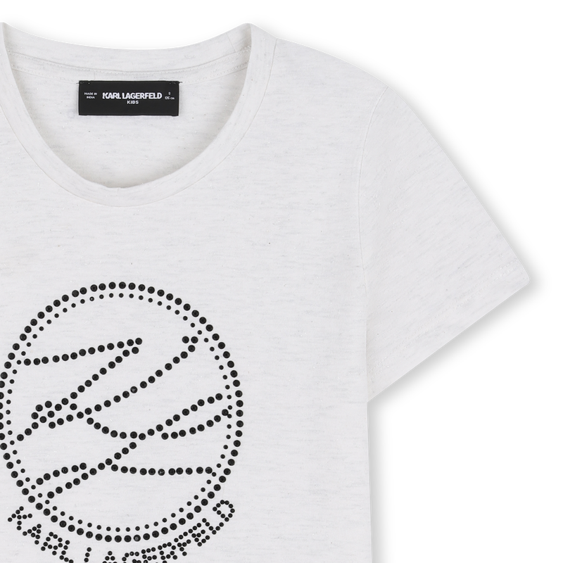 T-SHIRT MET KORTE MOUWEN KARL LAGERFELD KIDS 
                        GIRL