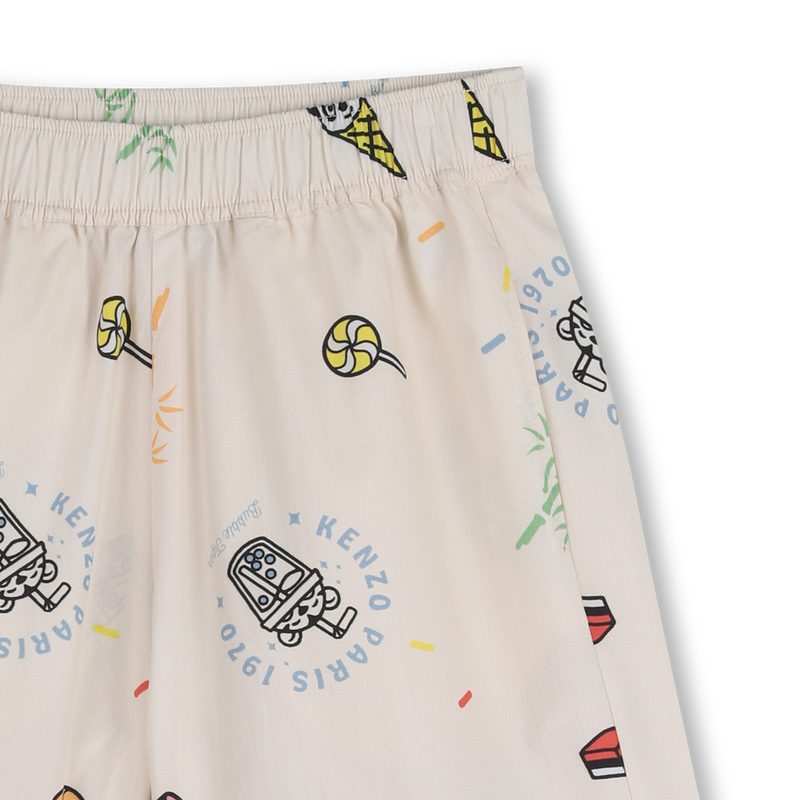 POPLIN BERMUDA SHORTS KENZO KIDS 
                        BOY