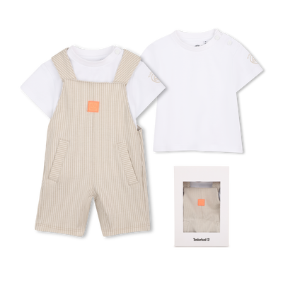 OVERALLS EN T-SHIRT SET TIMBERLAND BOY