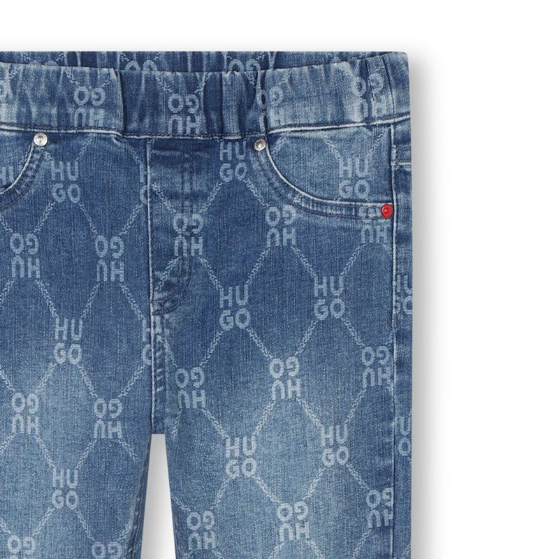 Aansluitende jeans met print HUGO 
                        GIRL