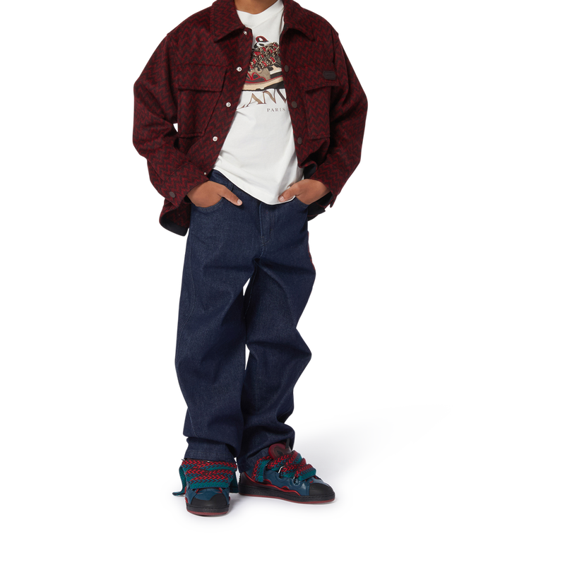 Fleece overhemd met print LANVIN 
                        BOY