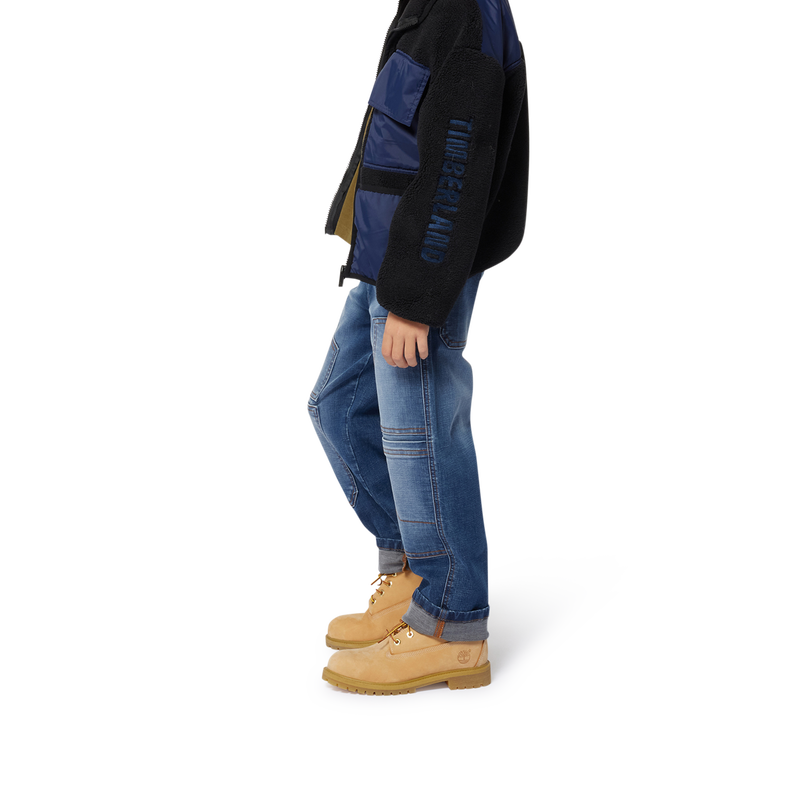 Vest van 2 materialen TIMBERLAND 
                        BOY