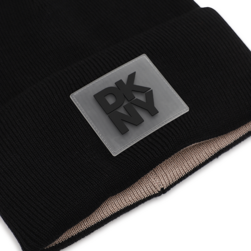 Reversible gebreide muts DKNY 
                        UNISEX