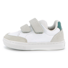 Sneakers met klittenbandstrepen, WIT, hi-res
