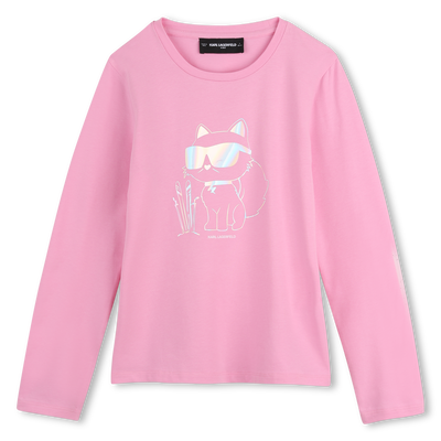 T-shirt met lange mouwen KARL LAGERFELD KIDS MEISJE