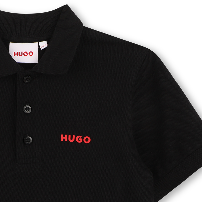 POLO MET KORTE MOUWEN HUGO 
                        JONGEN