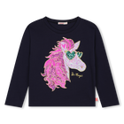 T-shirt met lange mouwen, MARINE, hi-res
