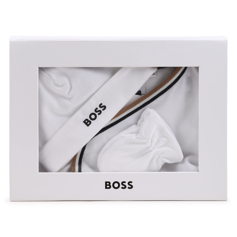 PYJAMA + ROMPERTJE + MUTS + WANTEN SET BOSS 
                        BOY
