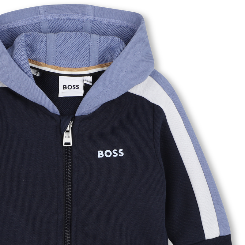 JOGGINGSWEATSHIRT MET RITSSLUITING BOSS 
                        BOY