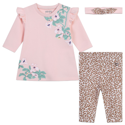 Jurk, legging en haarband KENZO KIDS GIRL