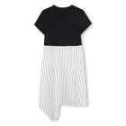 Feestjurk in twee materialen DKNY 
                    GIRL
